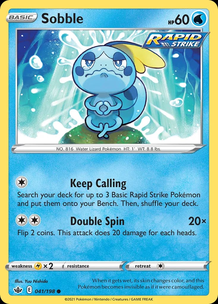 Chilling Reign Sobble card front, 41/198