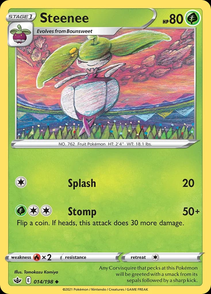 Chilling Reign Steenee card front, 14/198