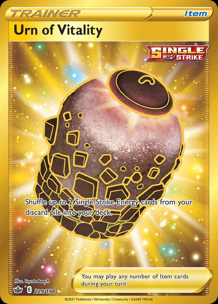 Chilling Reign Urn of Vitality card front, 229/198