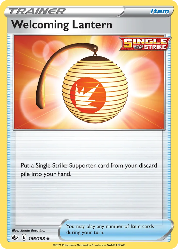 Chilling Reign Welcoming Lantern card front, 156/198