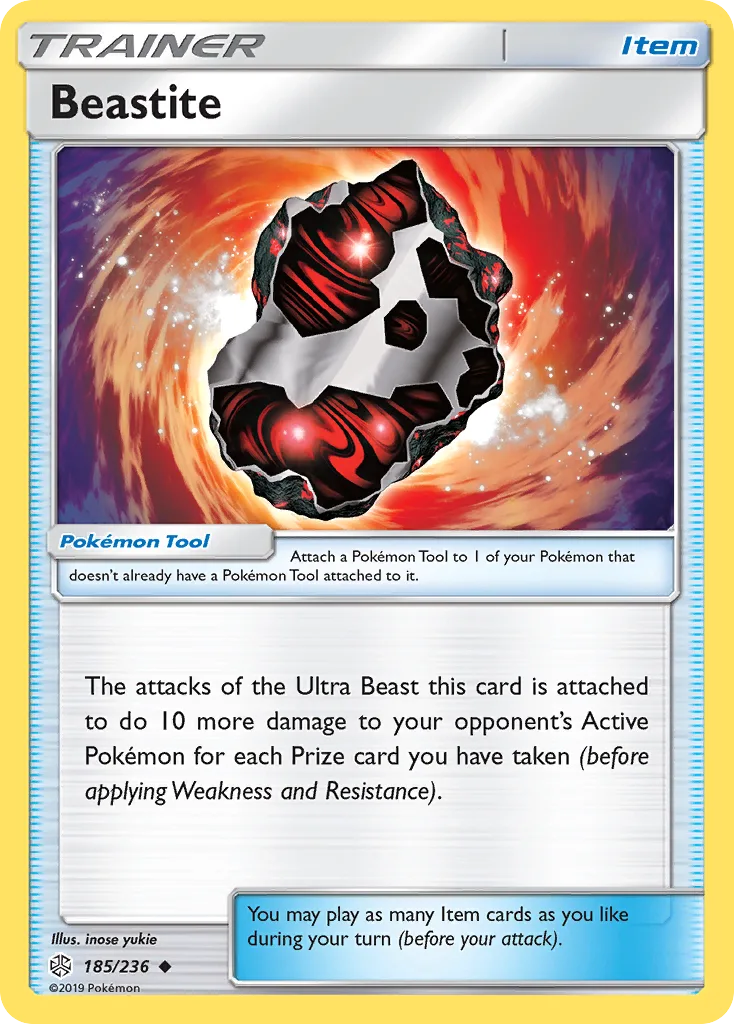 Cosmic Eclipse Beastite card front, 185/236