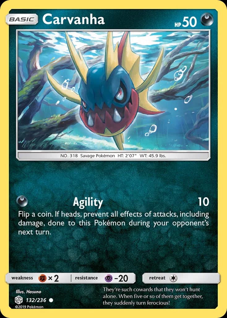 Cosmic Eclipse Carvanha card front, 132/236