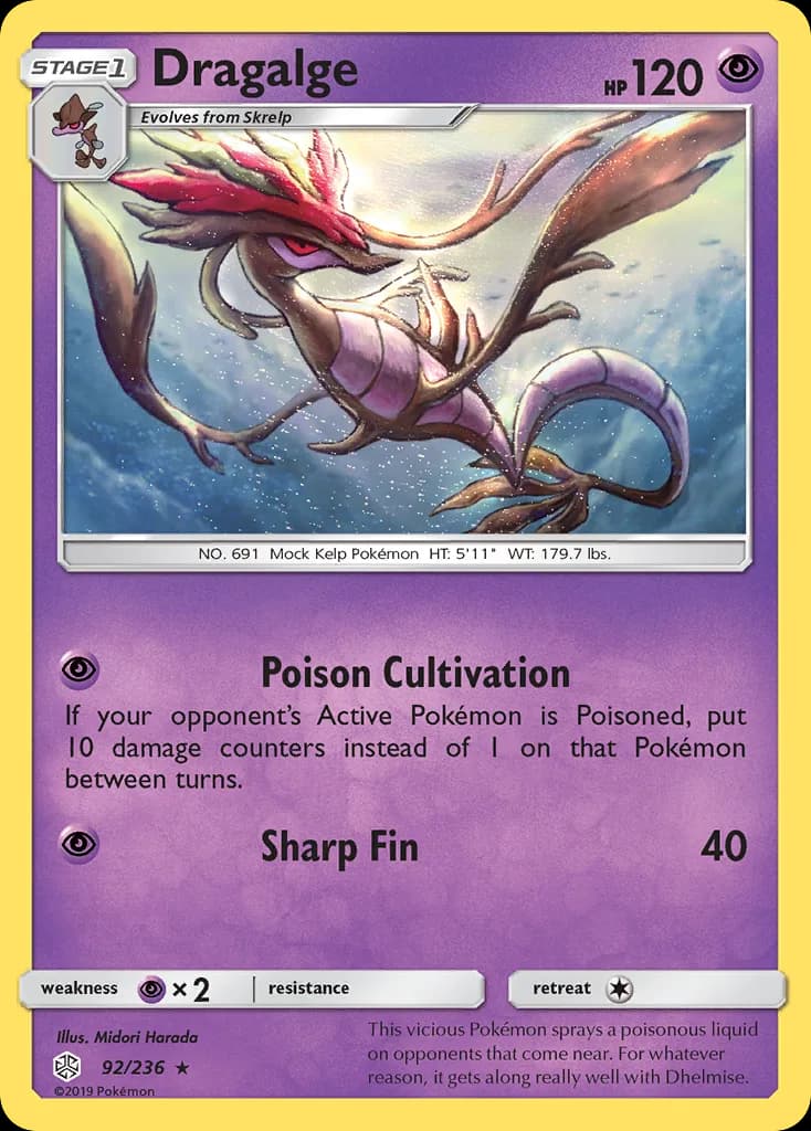 Cosmic Eclipse Dragalge card front, 92/236