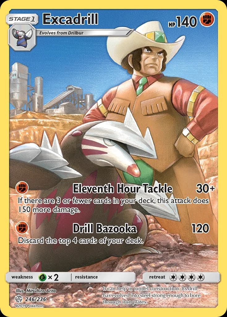 Cosmic Eclipse Excadrill card front, 246/236