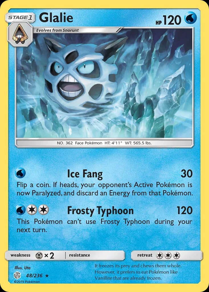 Cosmic Eclipse Glalie card front, 48/236