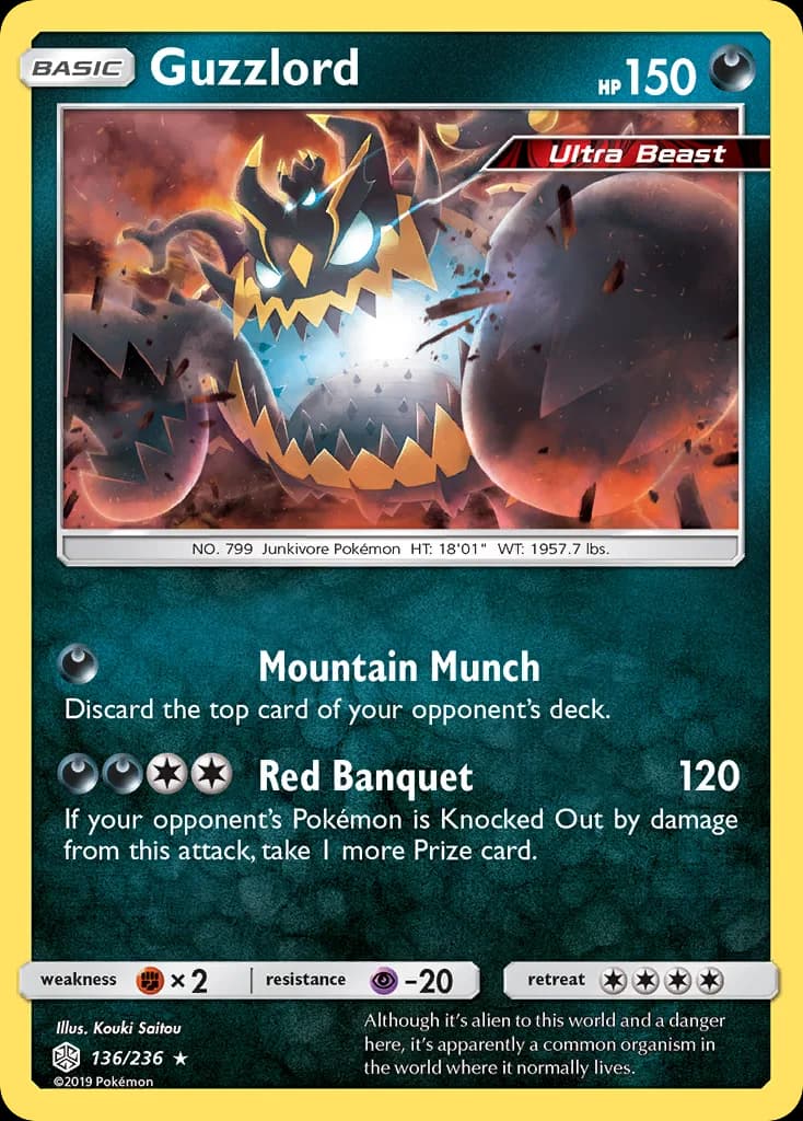 Cosmic Eclipse Guzzlord card front, 136/236