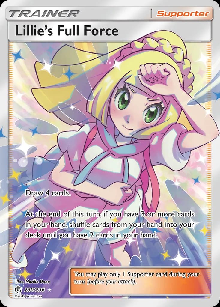 Cosmic Eclipse Lillie's Full Force card front, 230/236