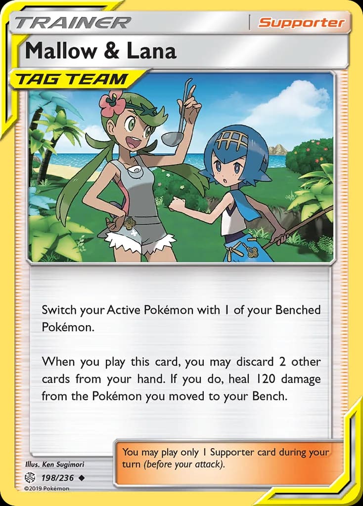 Cosmic Eclipse Mallow & Lana card front, 198/236
