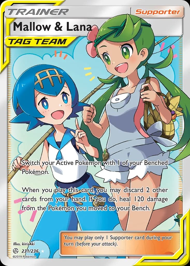 Cosmic Eclipse Mallow & Lana card front, 231/236