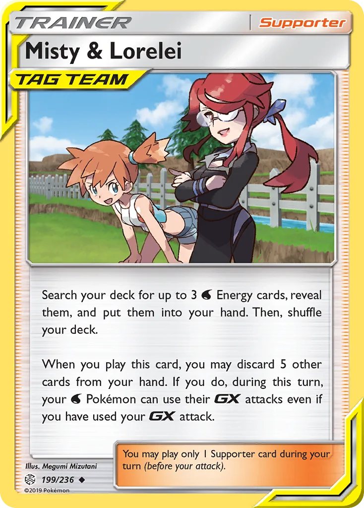 Cosmic Eclipse Misty & Lorelei card front, 199/236