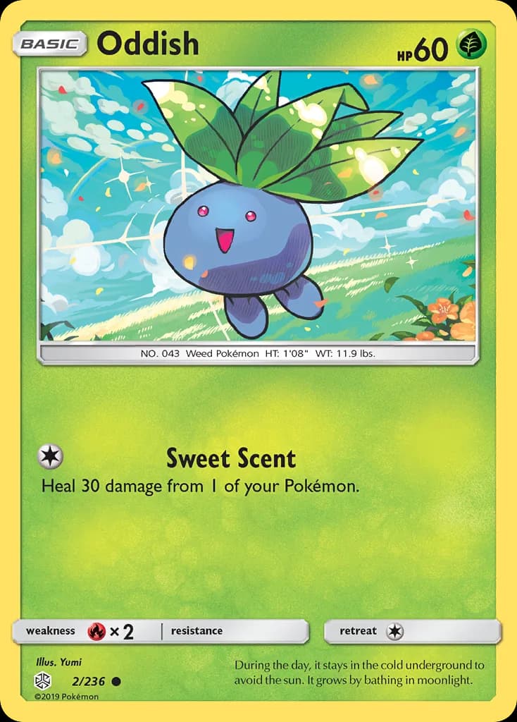 Cosmic Eclipse Oddish card front, 2/236