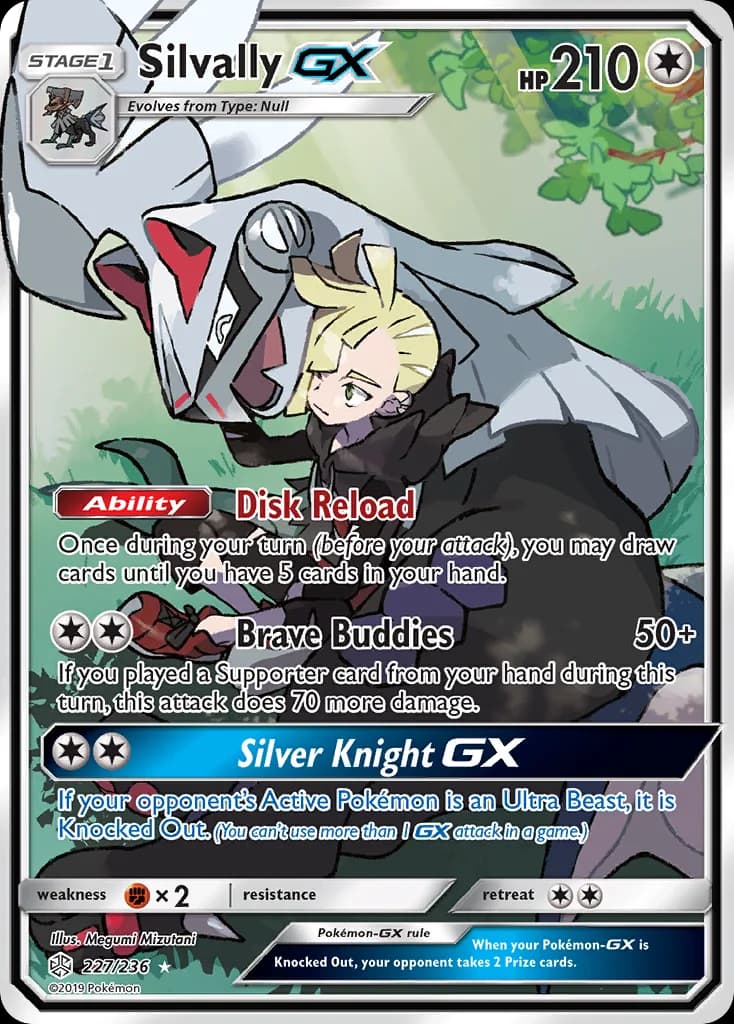 Cosmic Eclipse Silvally-GX card front, 227/236