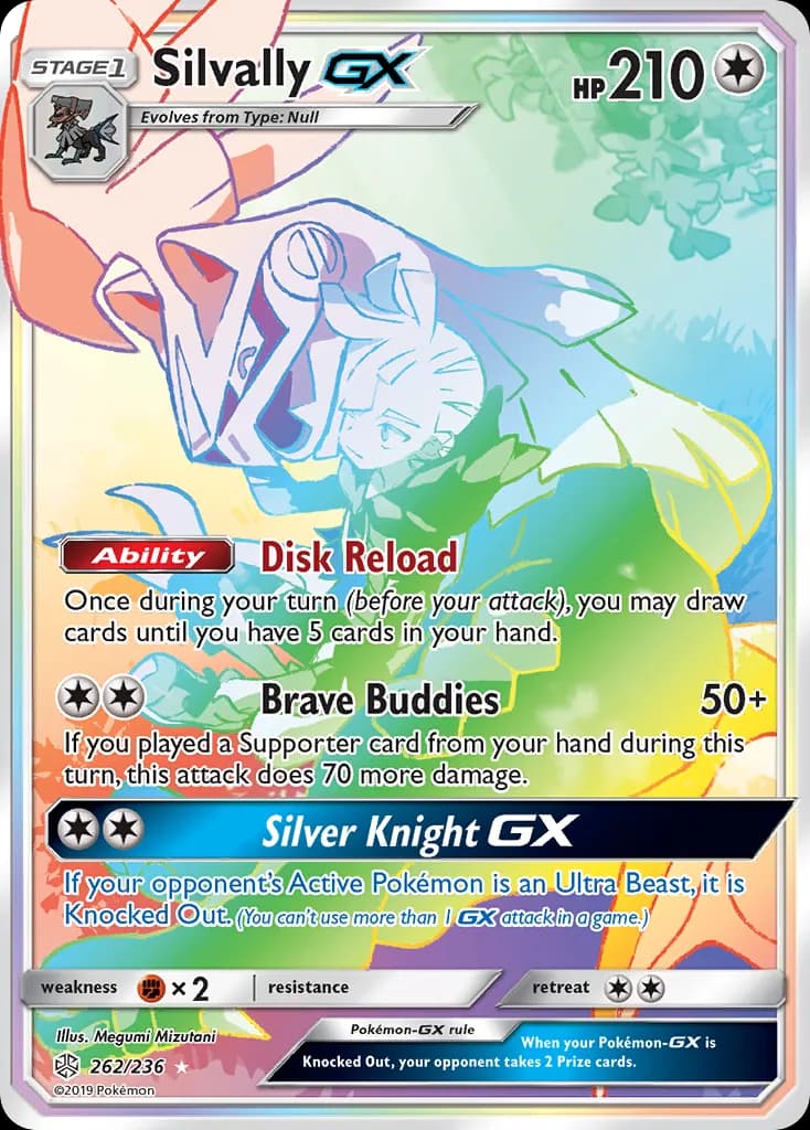 Cosmic Eclipse Silvally-GX card front, 262/236