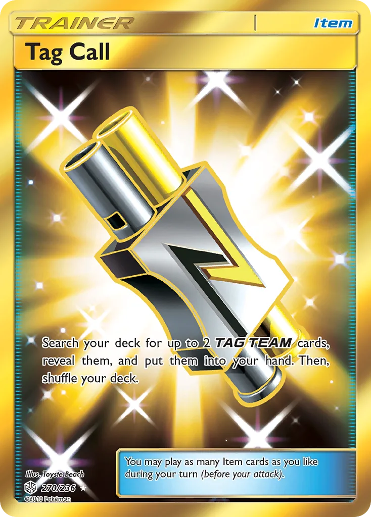Cosmic Eclipse Tag Call card front, 270/236