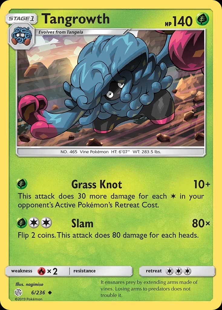 Cosmic Eclipse Tangrowth card front, 6/236