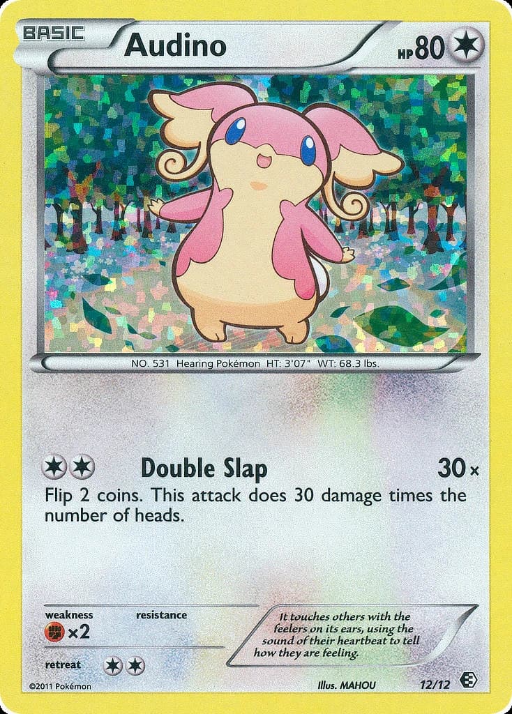 Audino, McDonald's Collection 2011 12/12, English card reference; finish and promotional markings may differ