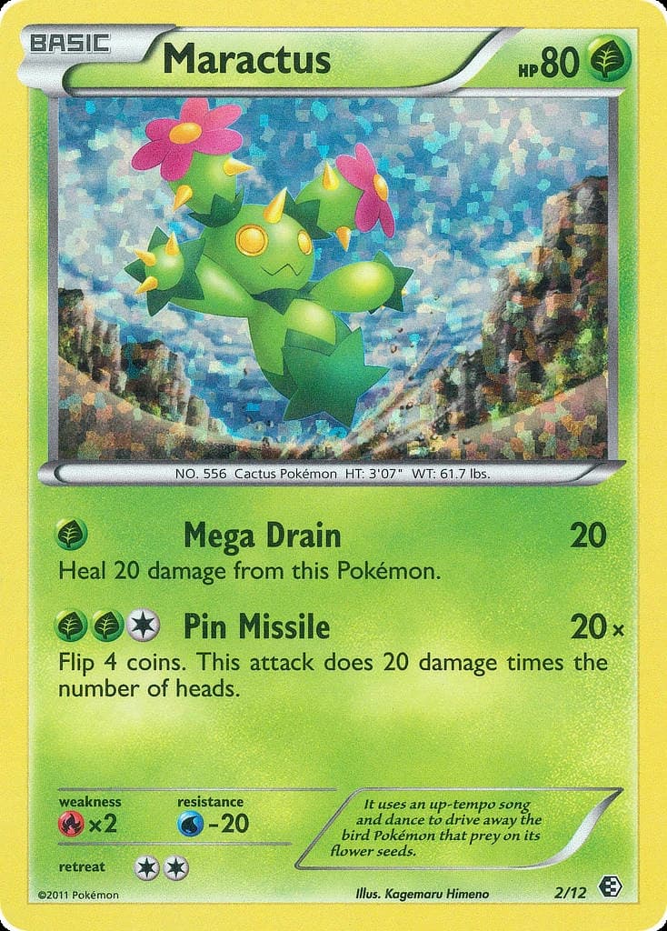 Maractus, McDonald's Collection 2011 2/12, English card reference; finish and promotional markings may differ