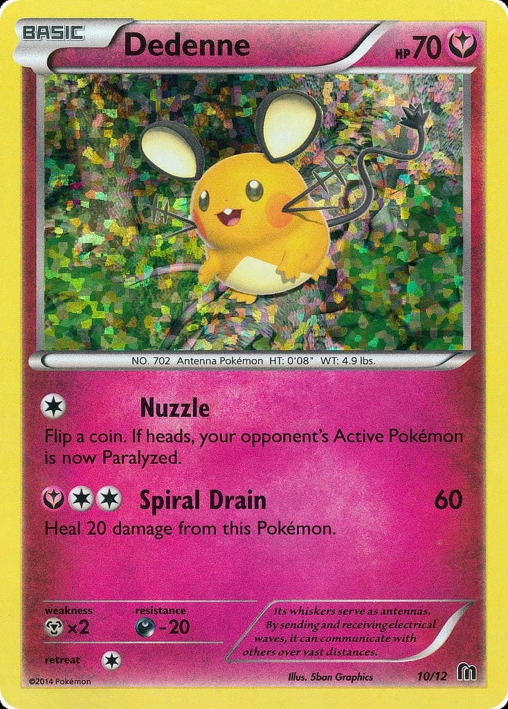 Dedenne, McDonald's Collection 2016 10/12, English card reference; finish and promotional markings may differ