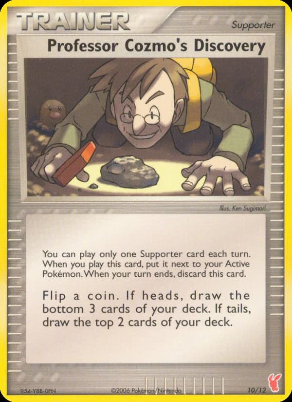 Professor Cozmo's Discovery, EX Trainer Kit 2 Plusle 10/12, English card reference; finish and promotional markings may differ