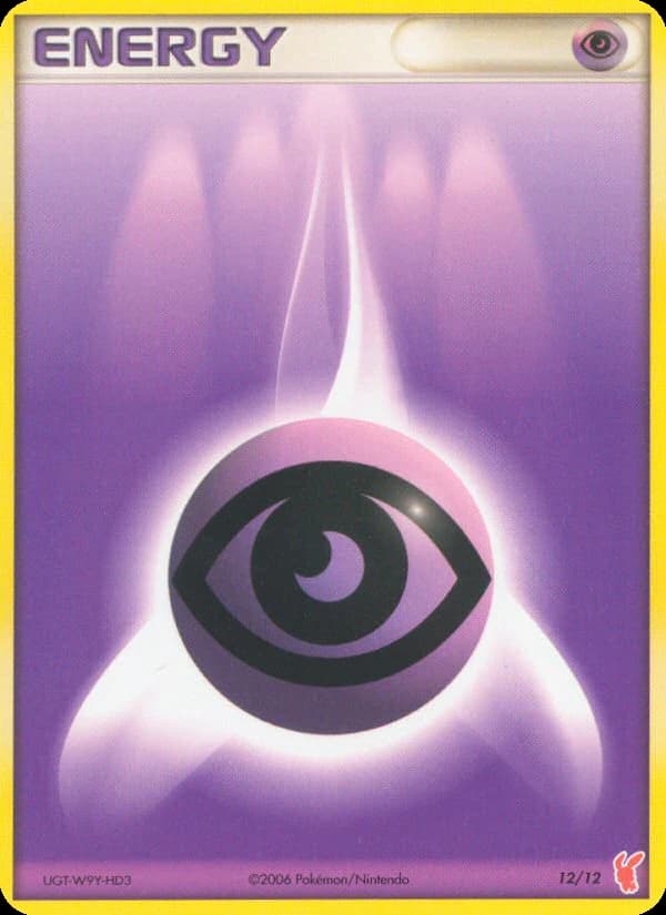 Psychic Energy, EX Trainer Kit 2 Plusle 12/12, English card reference; finish and promotional markings may differ