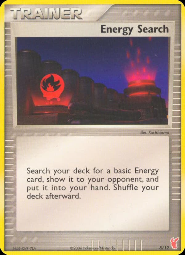 Energy Search, EX Trainer Kit 2 Plusle 8/12, English card reference; finish and promotional markings may differ