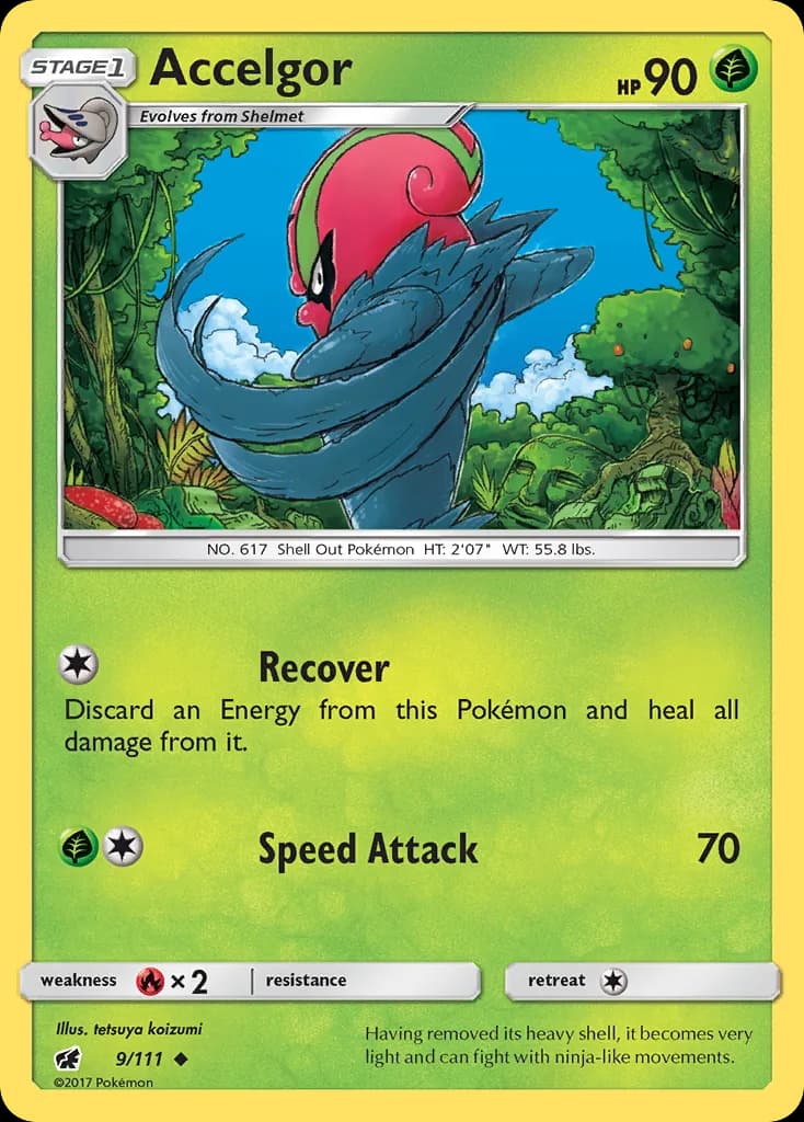 Crimson Invasion Accelgor card front, 9/111