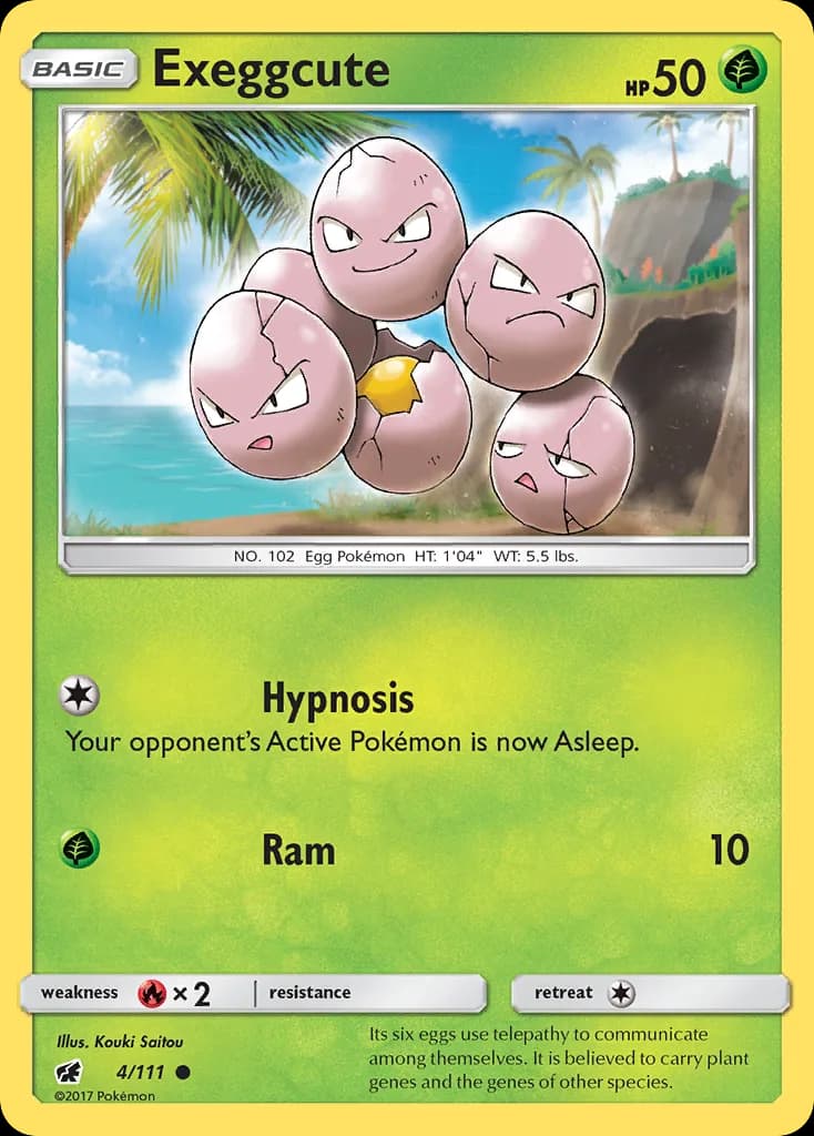 Crimson Invasion Exeggcute card front, 4/111