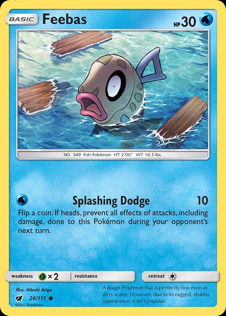 Crimson Invasion Feebas card front, 26/111