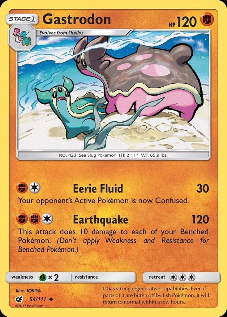 Crimson Invasion Gastrodon card front, 54/111