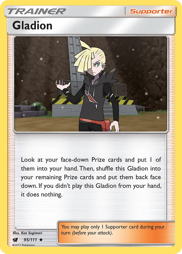 Crimson Invasion Gladion card front, 95/111