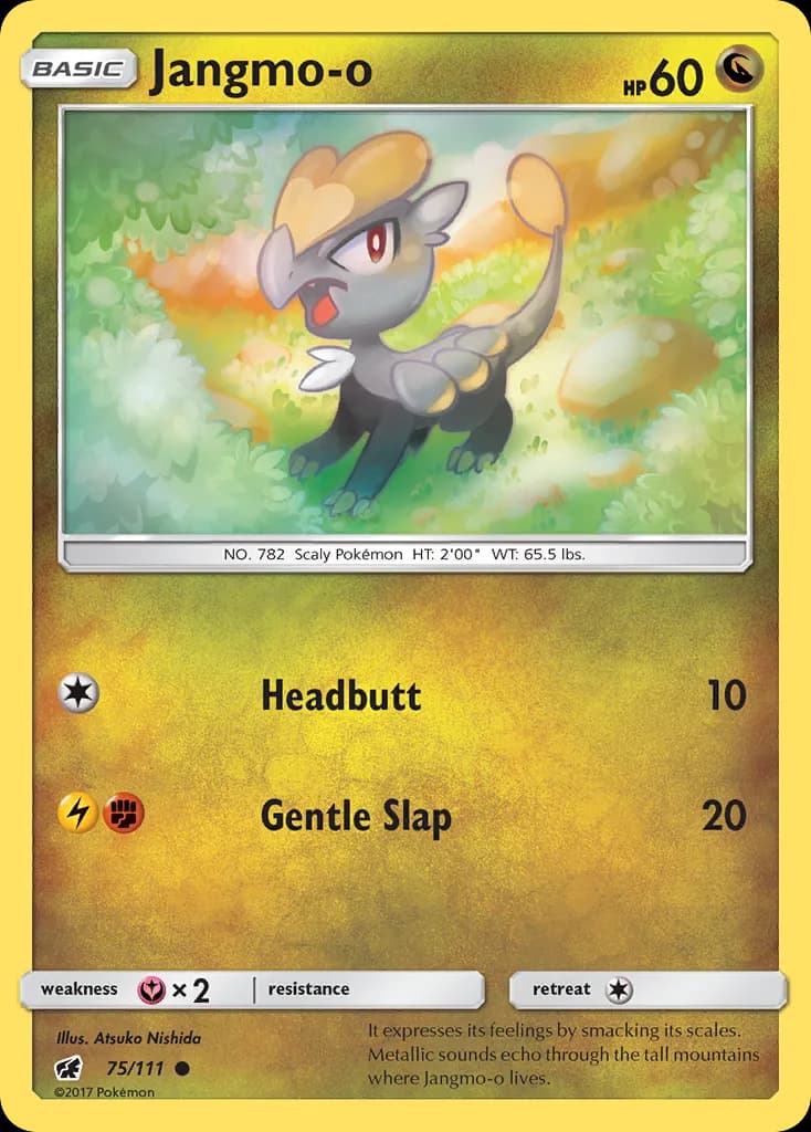 Crimson Invasion Jangmo-o card front, 75/111