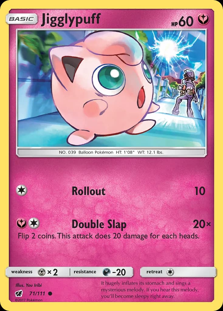 Crimson Invasion Jigglypuff card front, 71/111