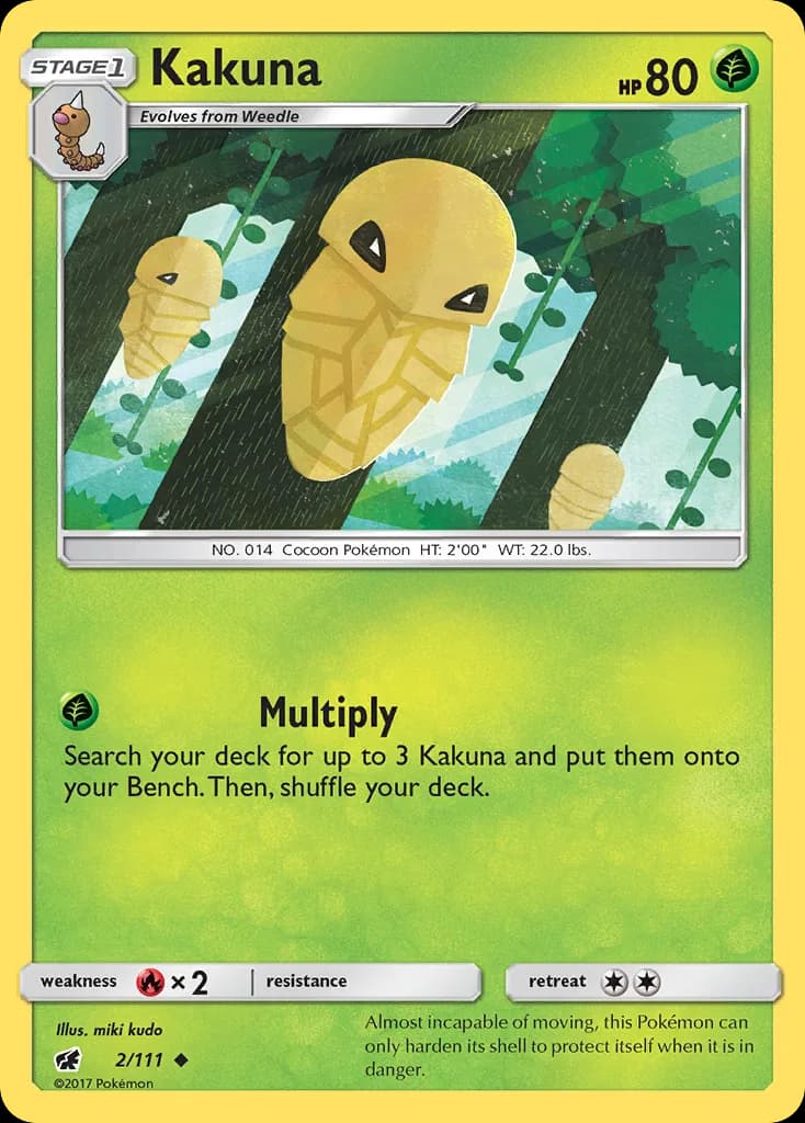 Crimson Invasion Kakuna card front, 2/111