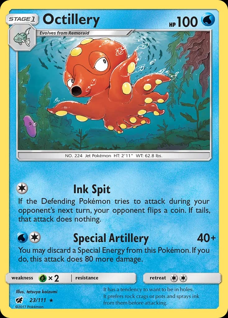 Crimson Invasion Octillery card front, 23/111