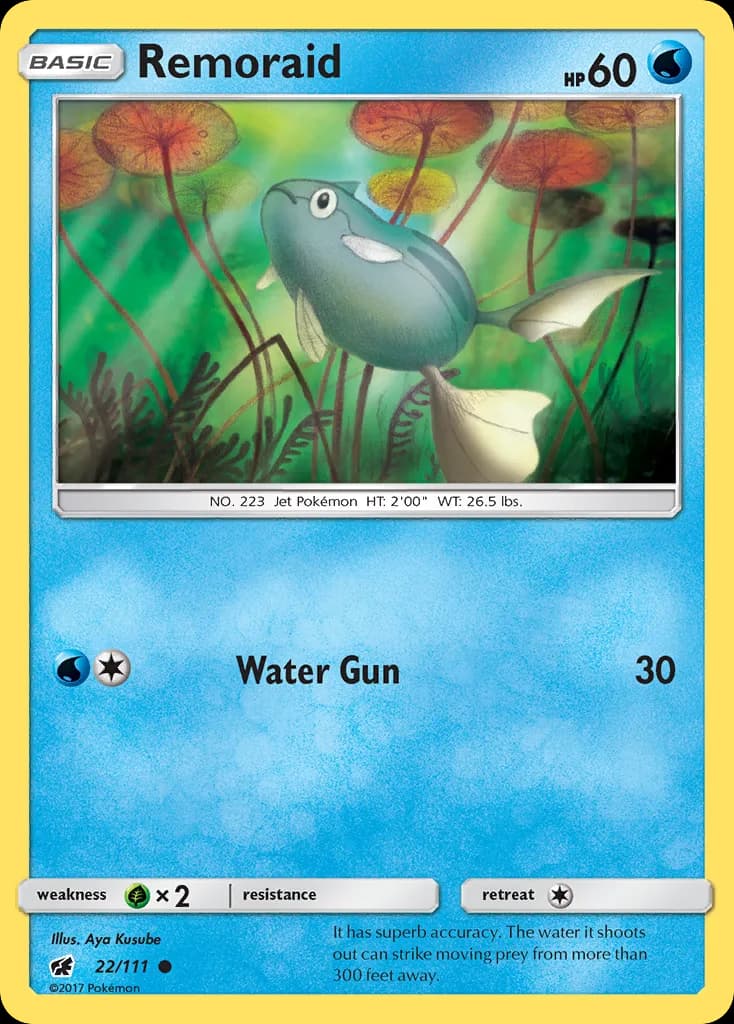 Crimson Invasion Remoraid card front, 22/111