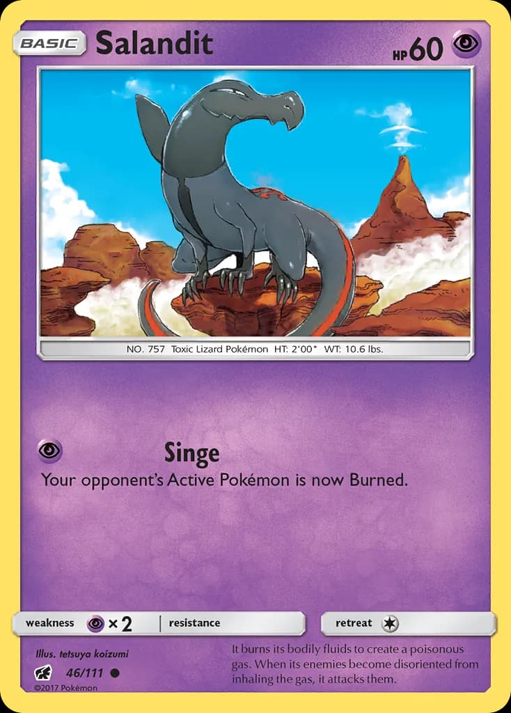 Crimson Invasion Salandit card front, 46/111