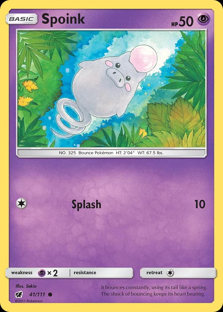 Crimson Invasion Spoink card front, 41/111