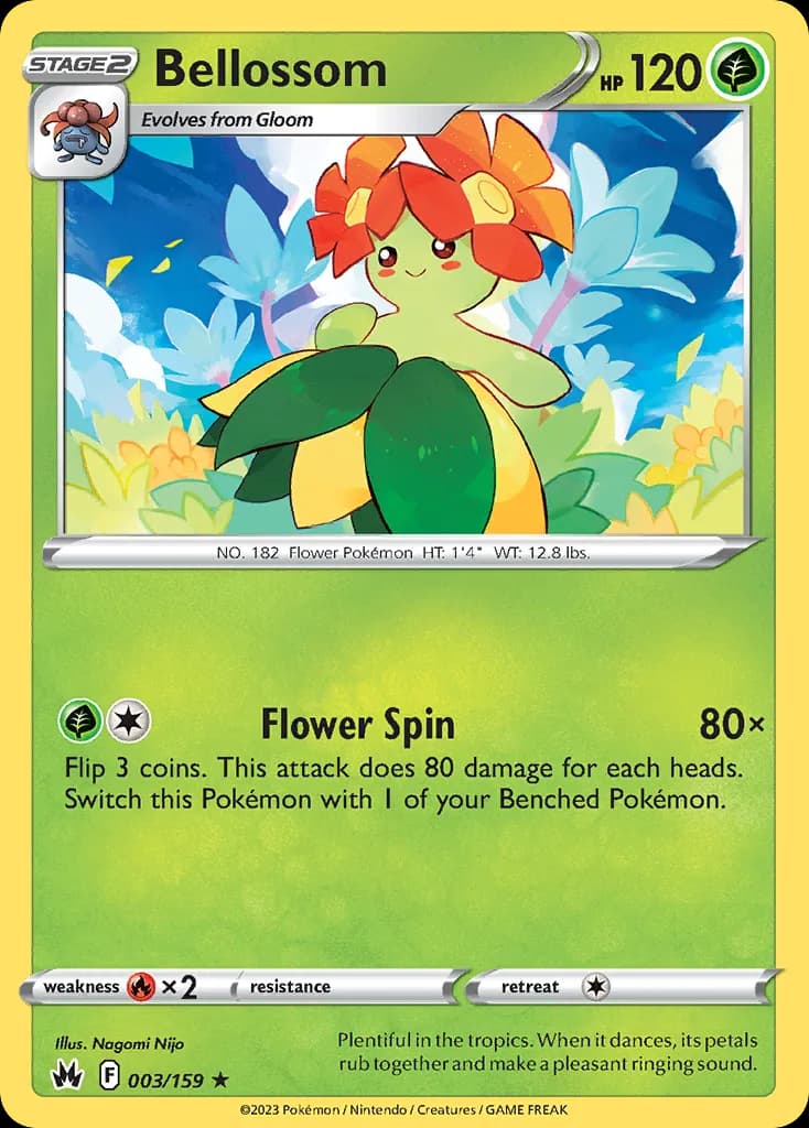 Crown Zenith Bellossom card front, 3/159