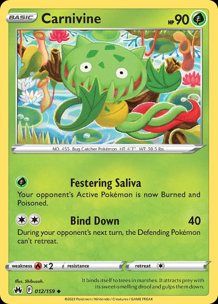 Crown Zenith Carnivine card front, 12/159