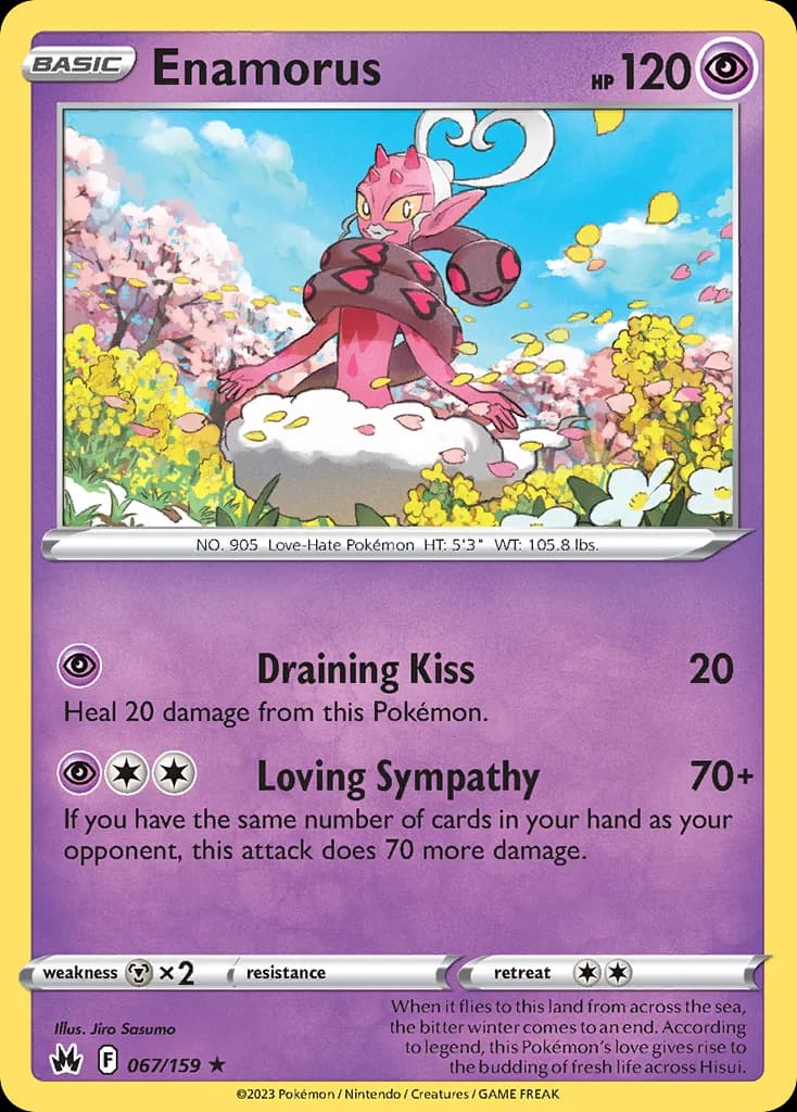 Crown Zenith Enamorus card front, 67/159