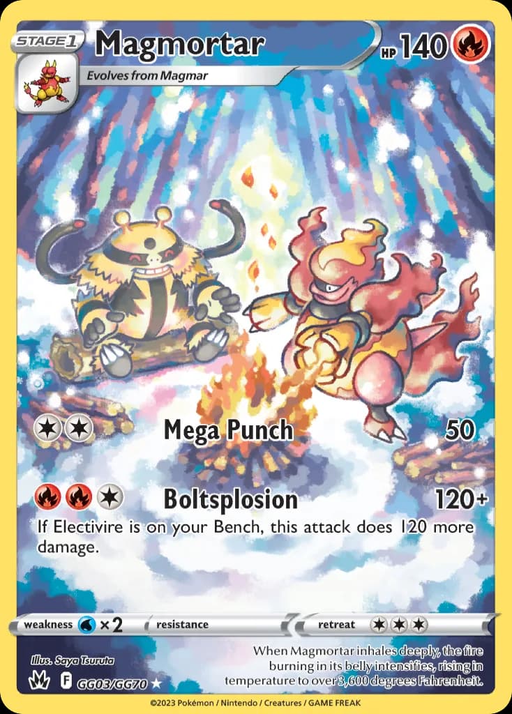 Crown Zenith Magmortar card front, GG03/GG70