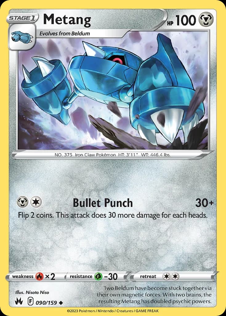 Crown Zenith Metang card front, 90/159