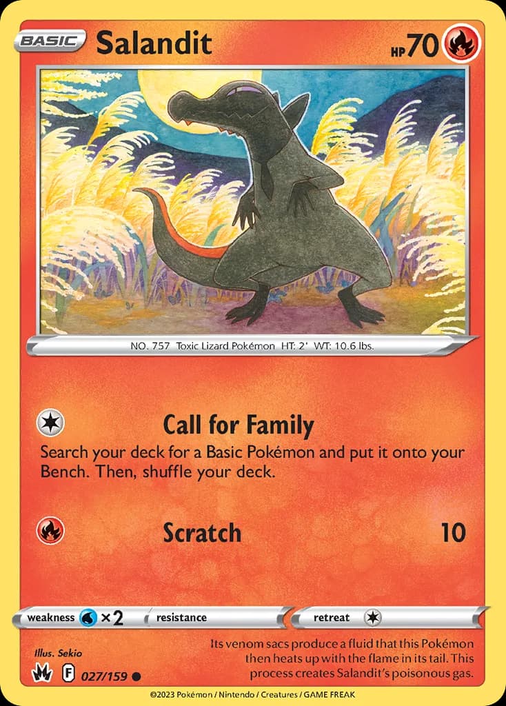 Crown Zenith Salandit card front, 27/159