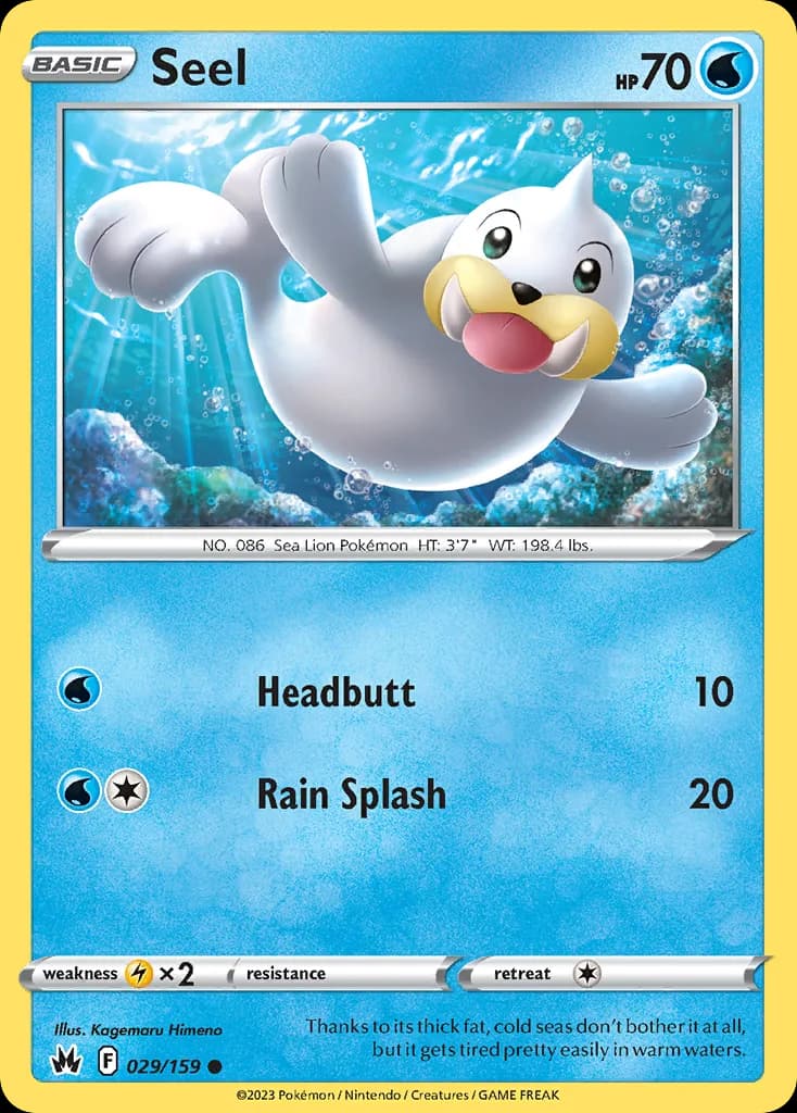 Crown Zenith Seel card front, 29/159