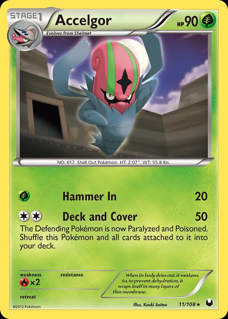 Dark Explorers Accelgor card front, 11/108