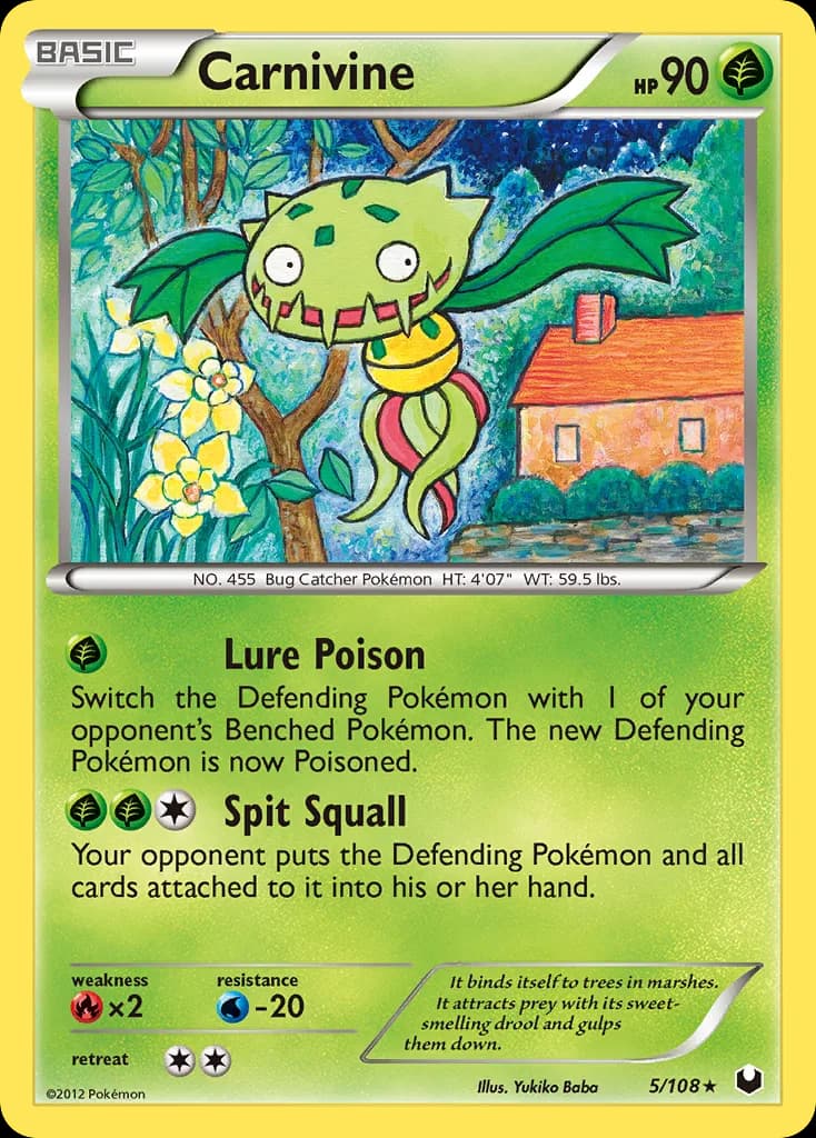 Dark Explorers Carnivine card front, 5/108
