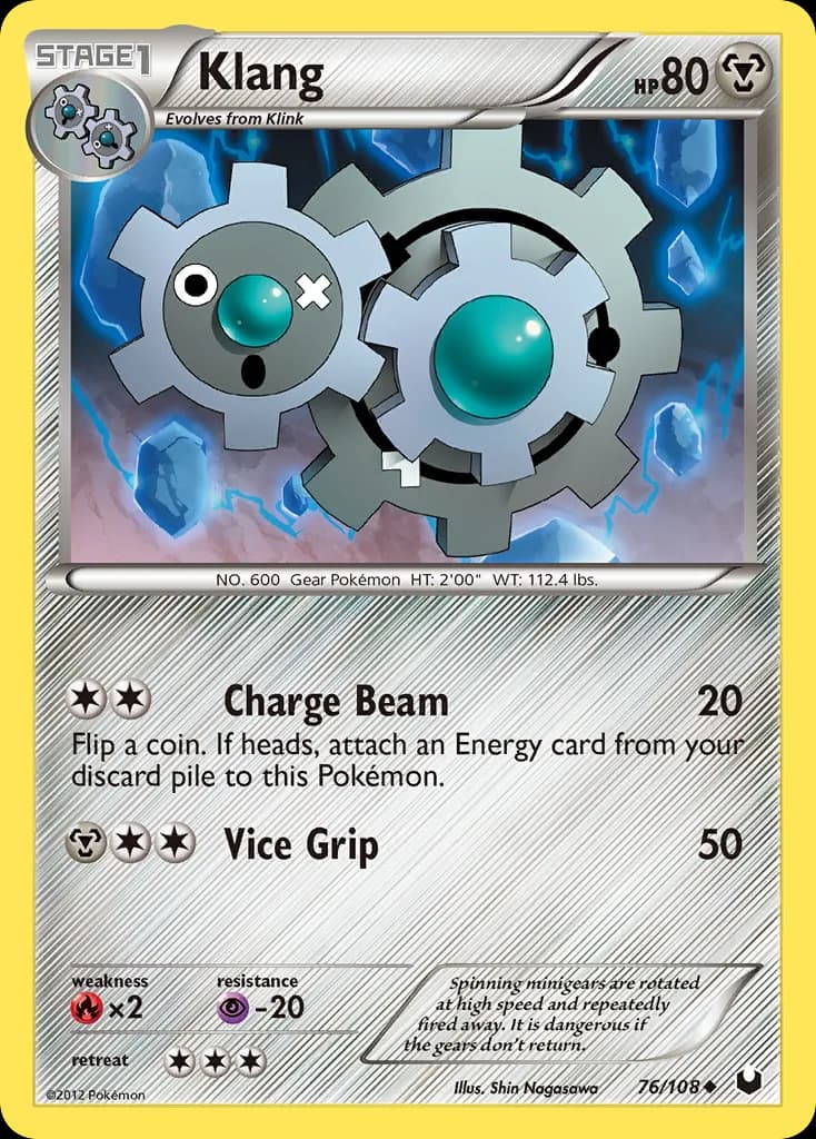 Dark Explorers Klang card front, 76/108