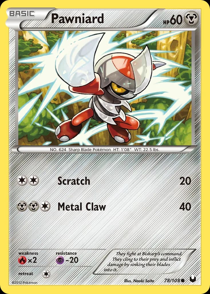 Dark Explorers Pawniard card front, 78/108