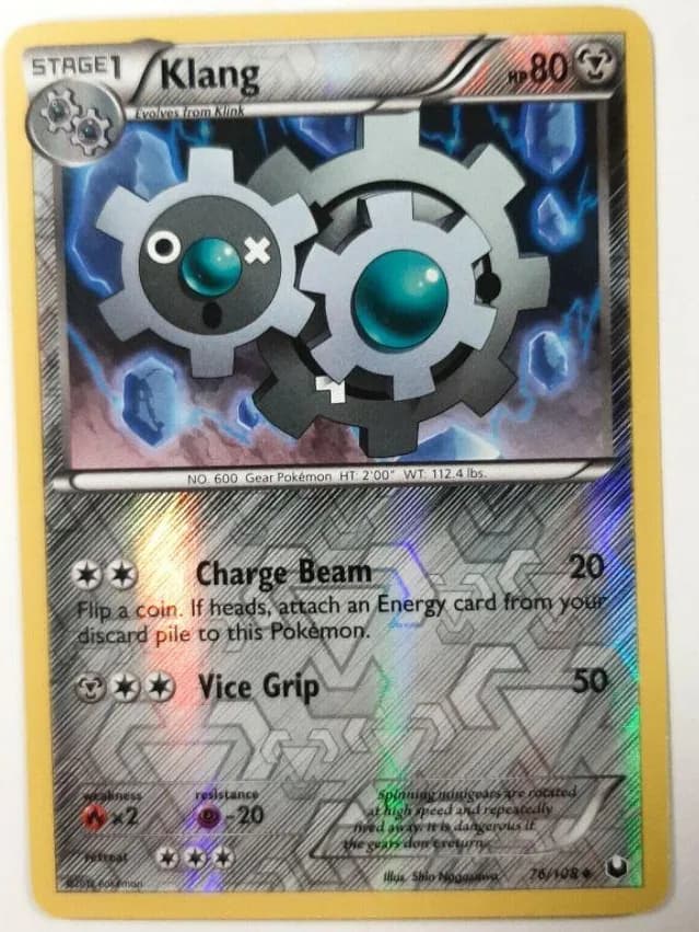 Klang reverse holo card front, Dark Explorers 76/108