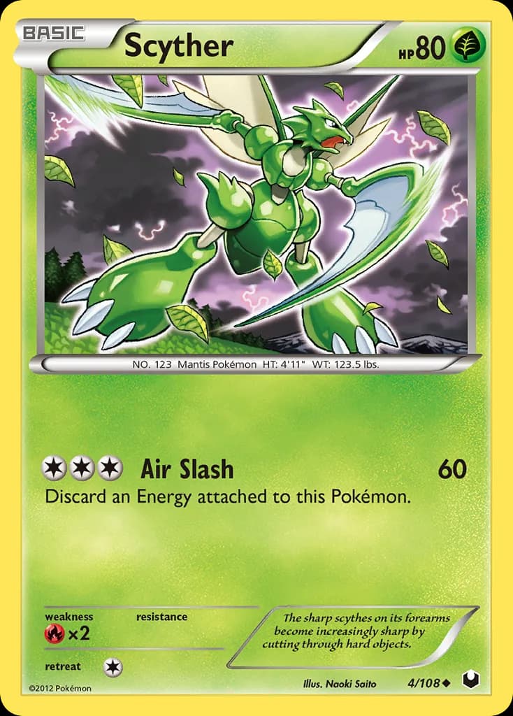 Dark Explorers Scyther card front, 4/108